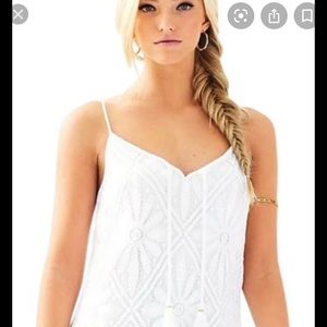 Lilly Pulitzer Dusk white eyelet dress